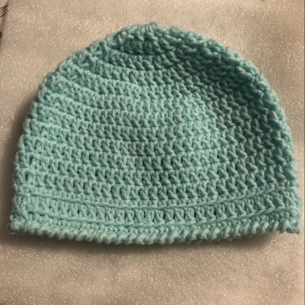 Crocheted Cap - Mint Green
